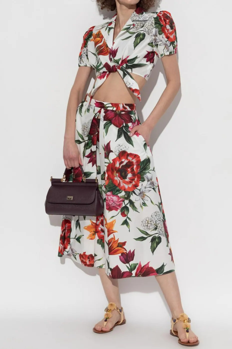 Dolce & Gabbana MULTICOLOUR Top with floral motif