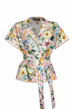 Dolce & Gabbana MULTICOLOUR Silk shirt with floral motif