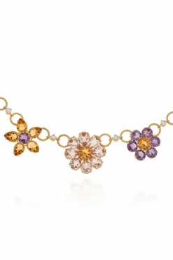 Dolce & Gabbana MULTICOLOUR Gold Necklace with Gemstones