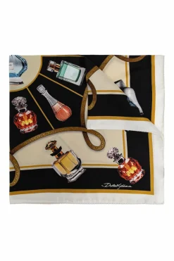 Dolce & Gabbana MULTICOLOUR Silk scarf with print
