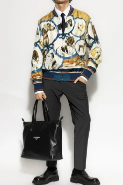 Dolce & Gabbana MULTICOLOUR Silk bomber jacket