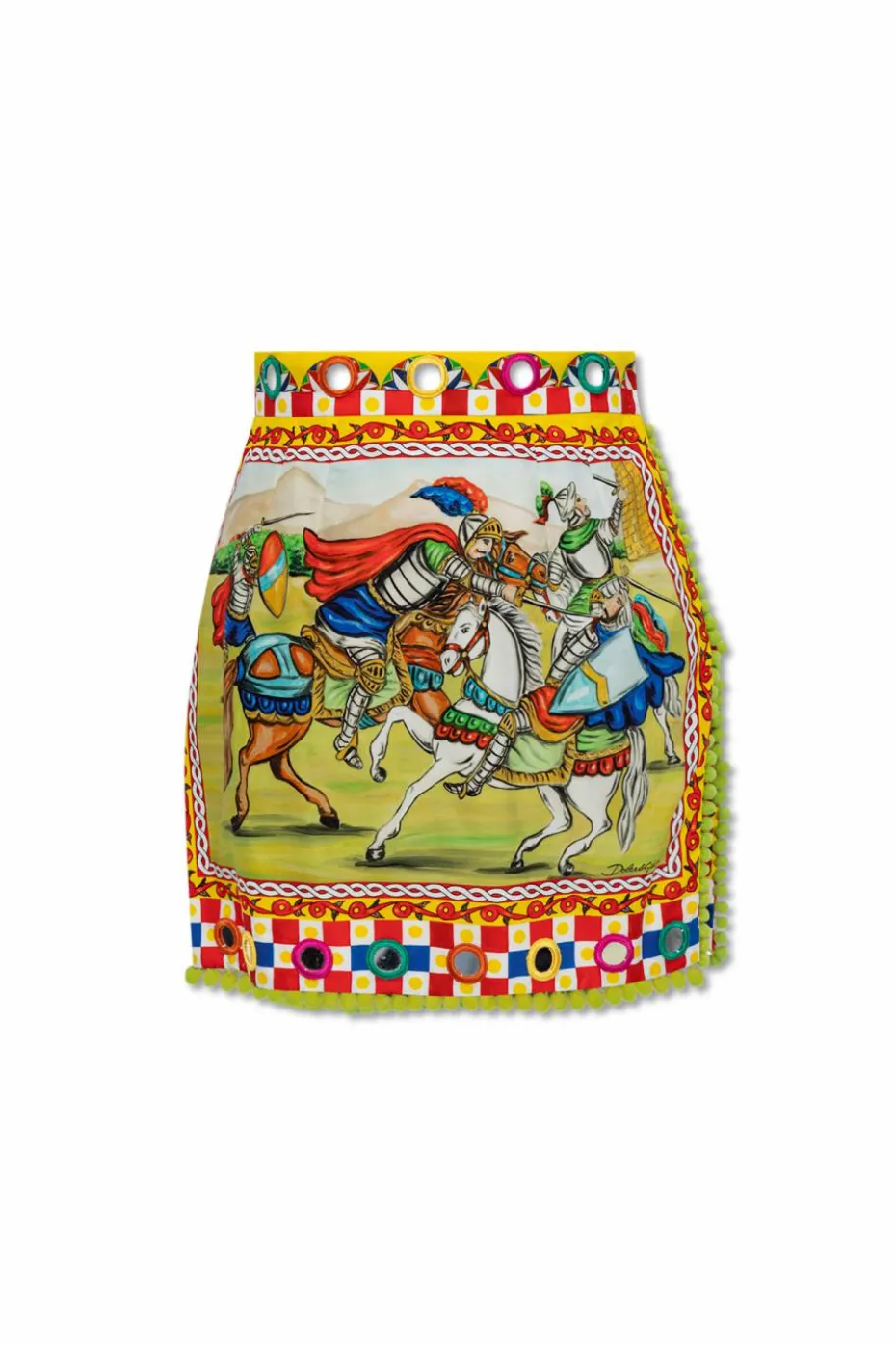 Dolce & Gabbana MULTICOLOUR Skirt with Carretto pattern