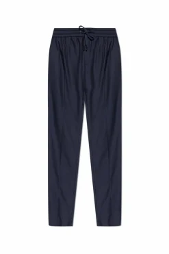Dolce & Gabbana NAVY BLUE Trousers with stitching on the legs