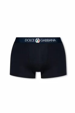 Dolce & Gabbana NAVY BLUE Boxers with logo