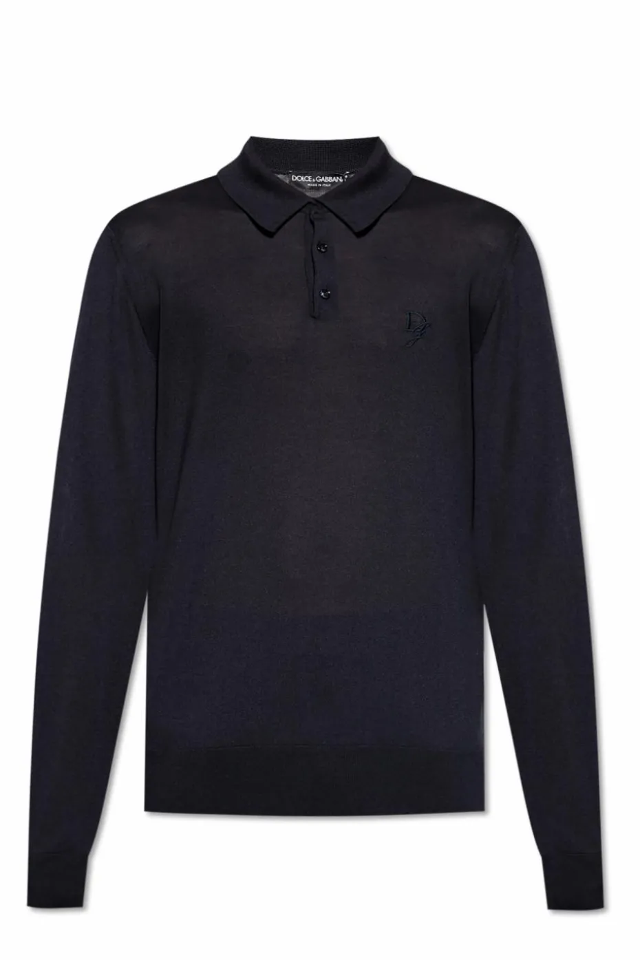 Dolce & Gabbana NAVY BLUE Long sleeve polo