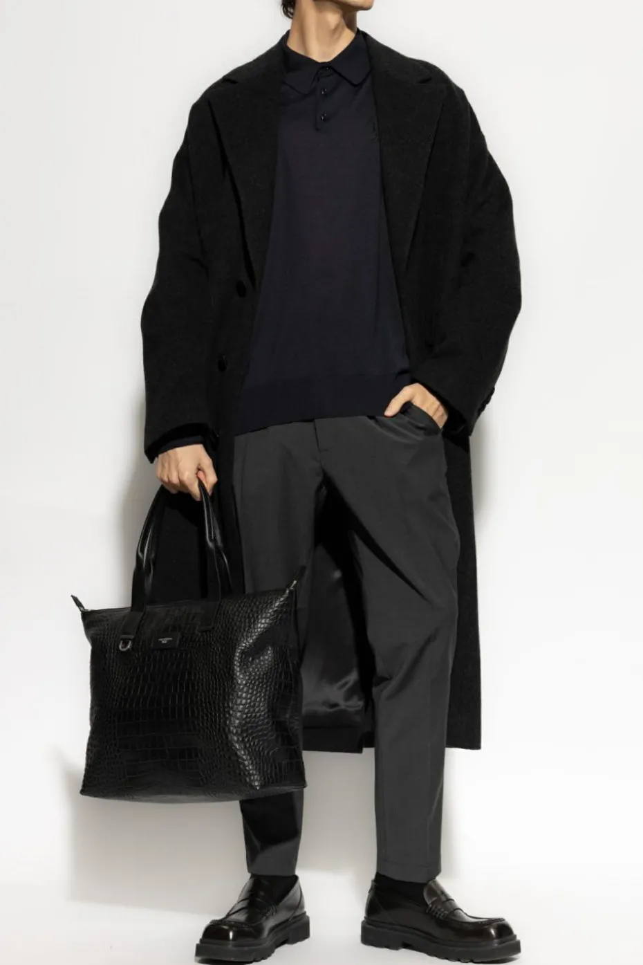 Dolce & Gabbana NAVY BLUE Long sleeve polo