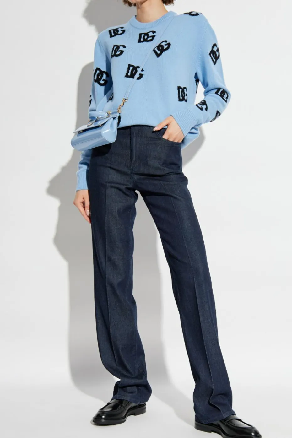 Dolce & Gabbana NAVY BLUE Jeans with logo