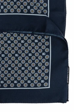 Dolce & Gabbana NAVY BLUE Silk scarf