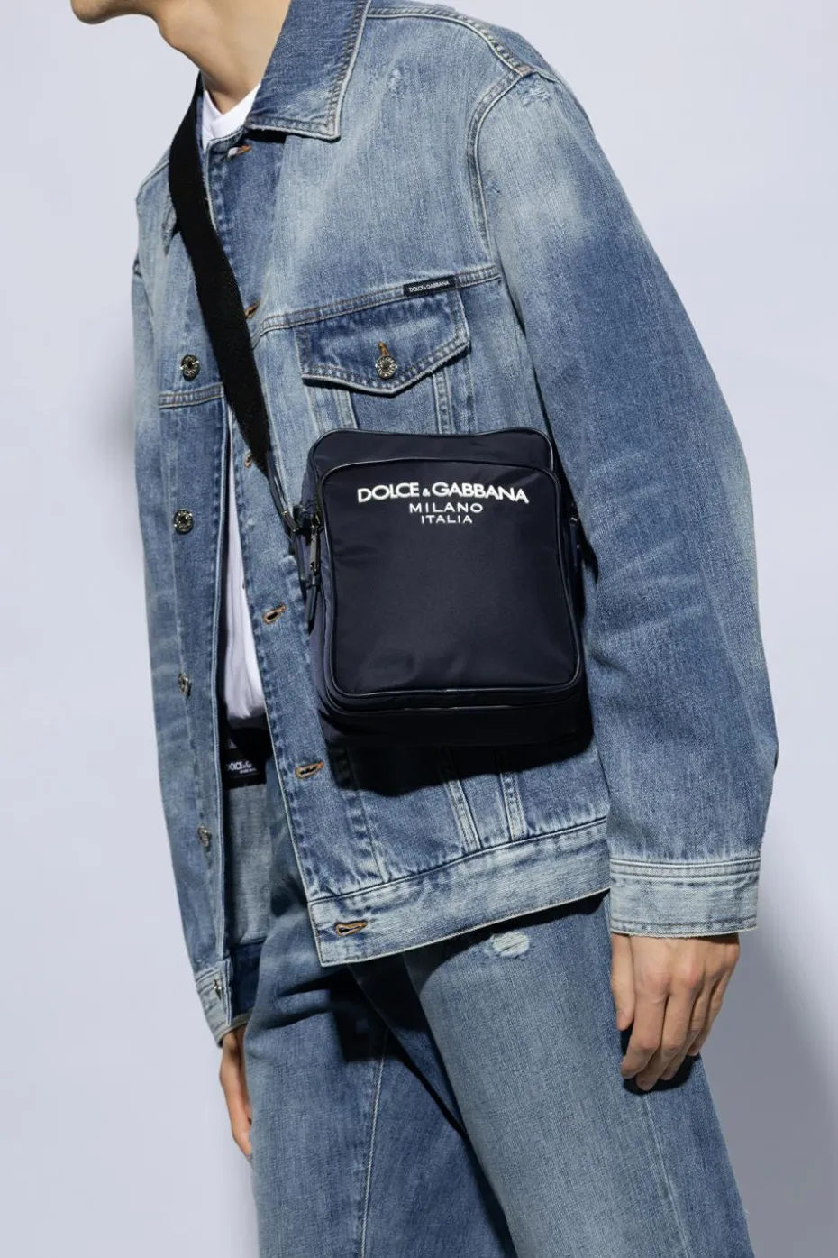 Dolce & Gabbana NAVY BLUE Shoulder bag with logo