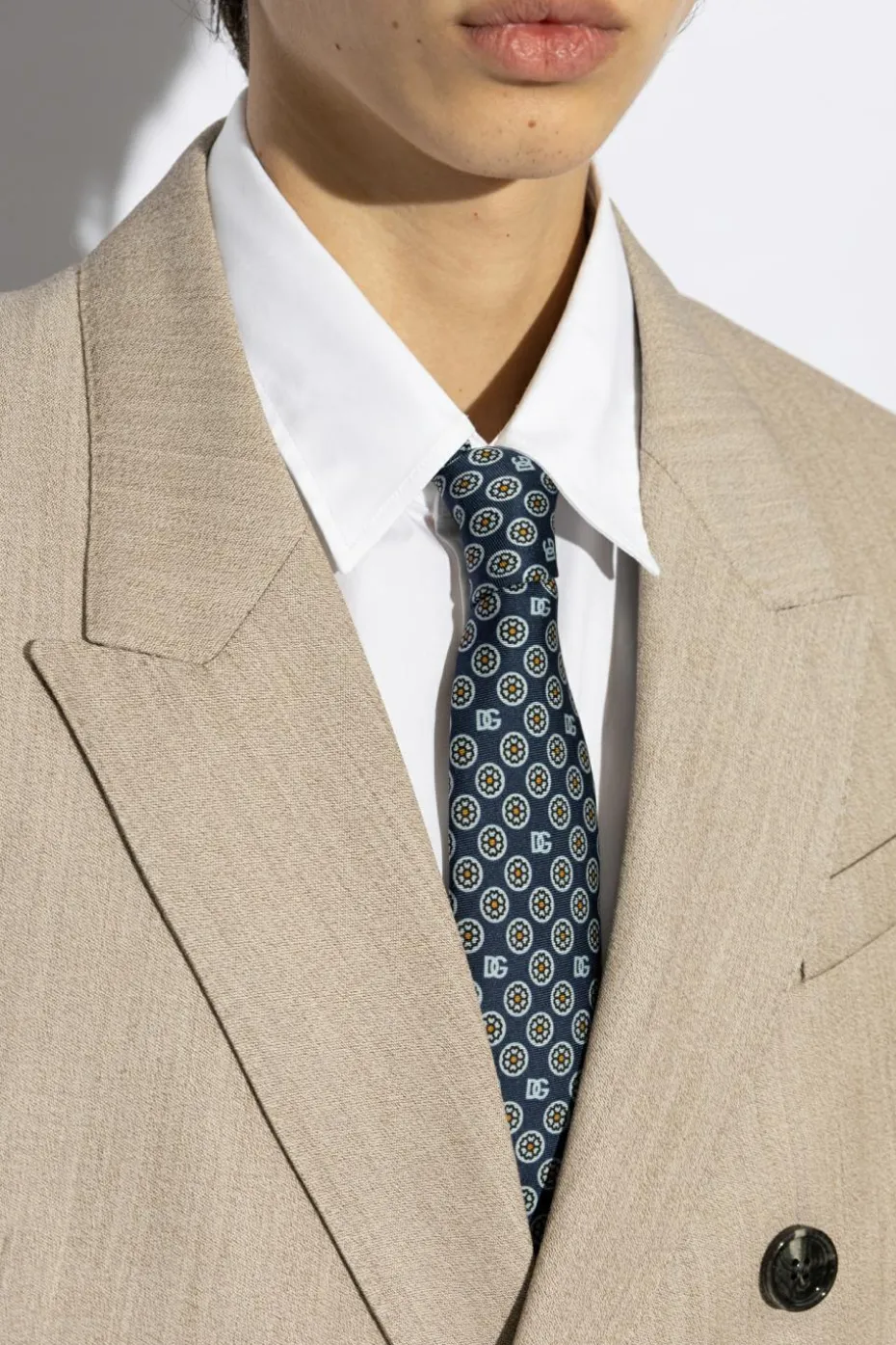 Dolce & Gabbana NAVY BLUE Silk tie