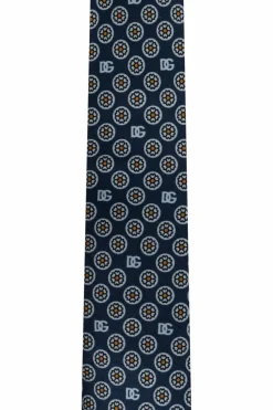 Dolce & Gabbana NAVY BLUE Silk tie