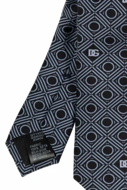 Dolce & Gabbana NAVY BLUE Patterned tie