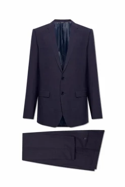 Dolce & Gabbana NAVY BLUE Checked suit