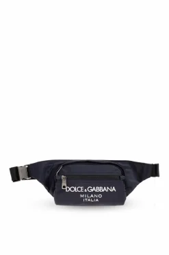 Dolce & Gabbana NAVY BLUE Belt bag with logo