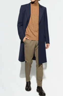 Dolce & Gabbana NAVY BLUE Coat with pockets