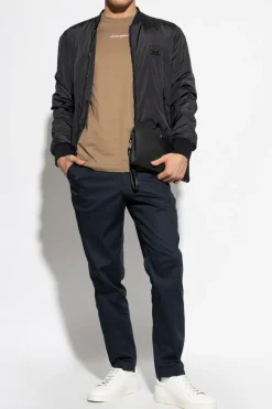 Dolce & Gabbana NAVY BLUE Creased trousers