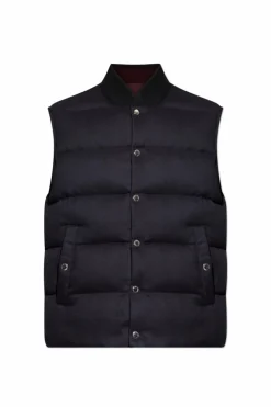 Dolce & Gabbana NAVY BLUE Reversible down jacket