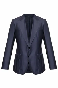 Dolce & Gabbana NAVY BLUE Blazer with pockets