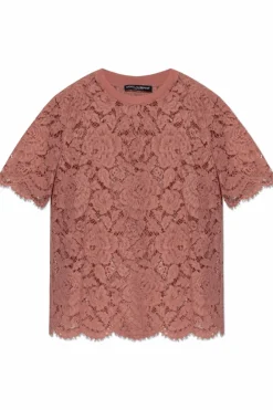 Dolce & Gabbana PINK Lace top