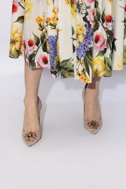 Dolce & Gabbana PINK Lace stiletto pumps
