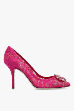 Dolce & Gabbana PINK Lace stiletto pumps