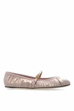 Dolce & Gabbana PINK Satin Ballet Flats