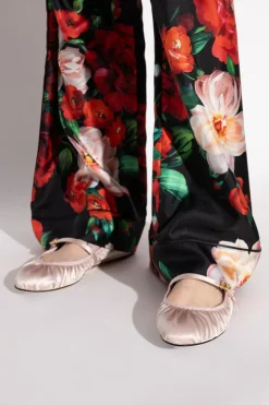 Dolce & Gabbana PINK Satin Ballet Flats