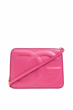 Dolce & Gabbana PINK Shoulder Bag DG Logo Medium