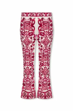 Dolce & Gabbana PINK Silk trousers