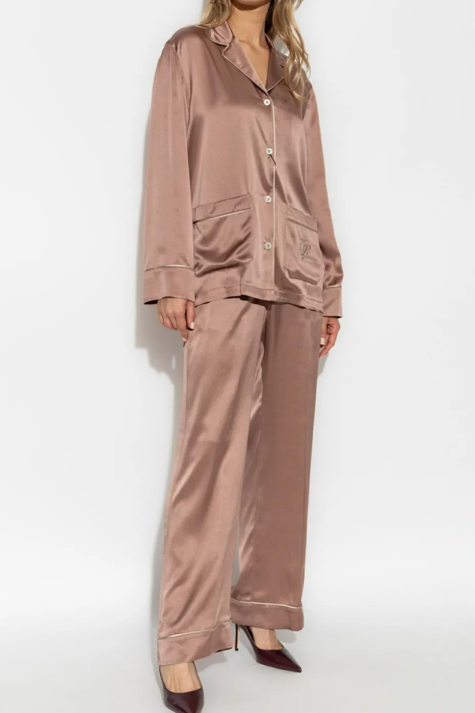 Dolce & Gabbana PINK Silk pajama top