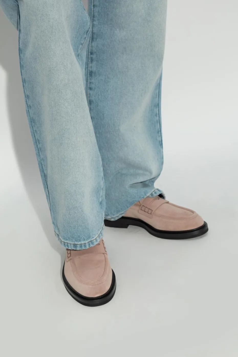 Dolce & Gabbana PINK Suede shoes type loafers