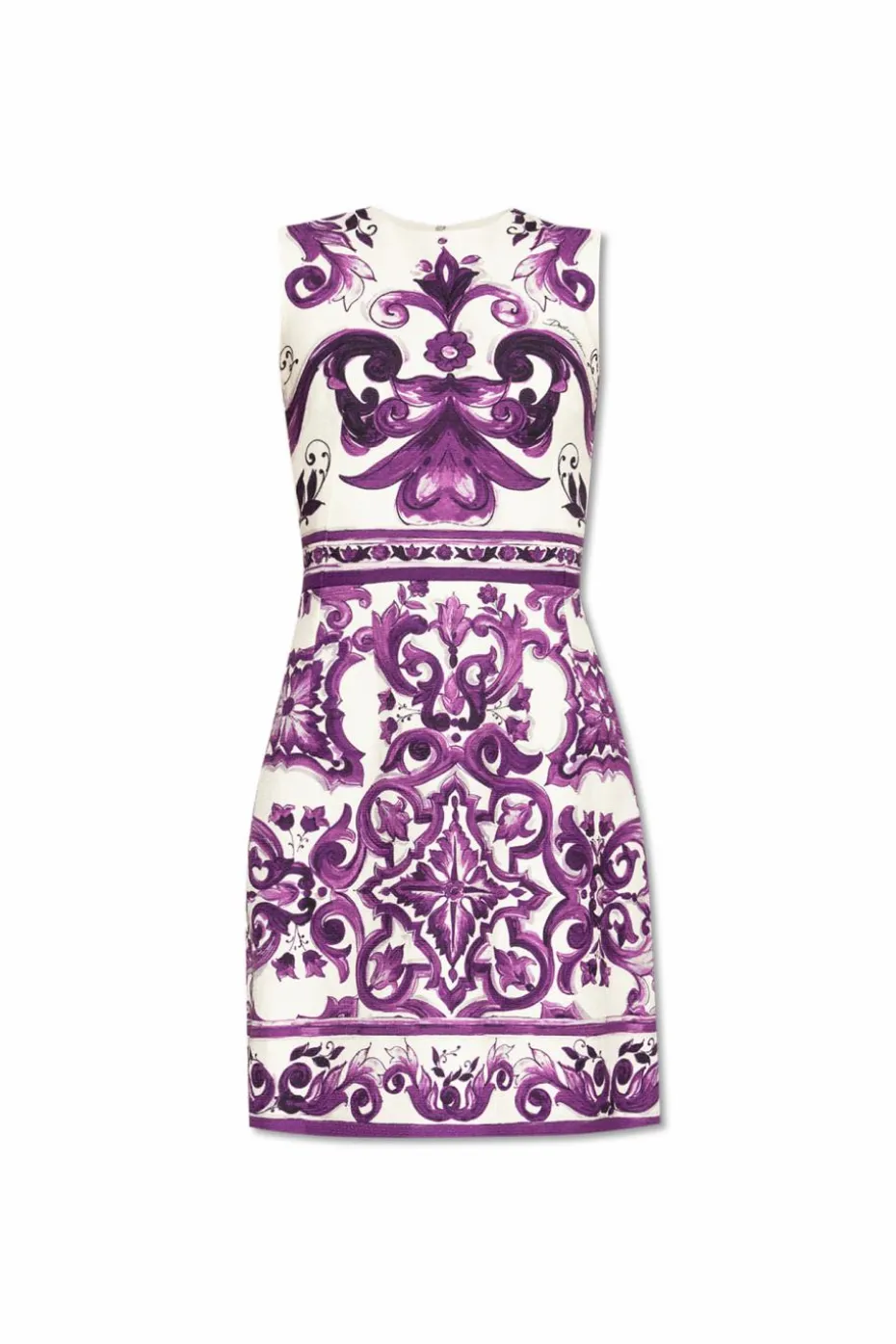Dolce & Gabbana PURPLE Dress with "Majolica" print