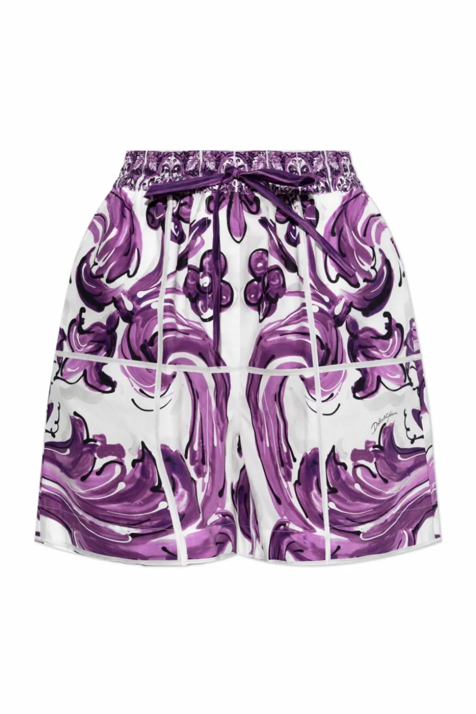 Dolce & Gabbana PURPLE Patterned shorts