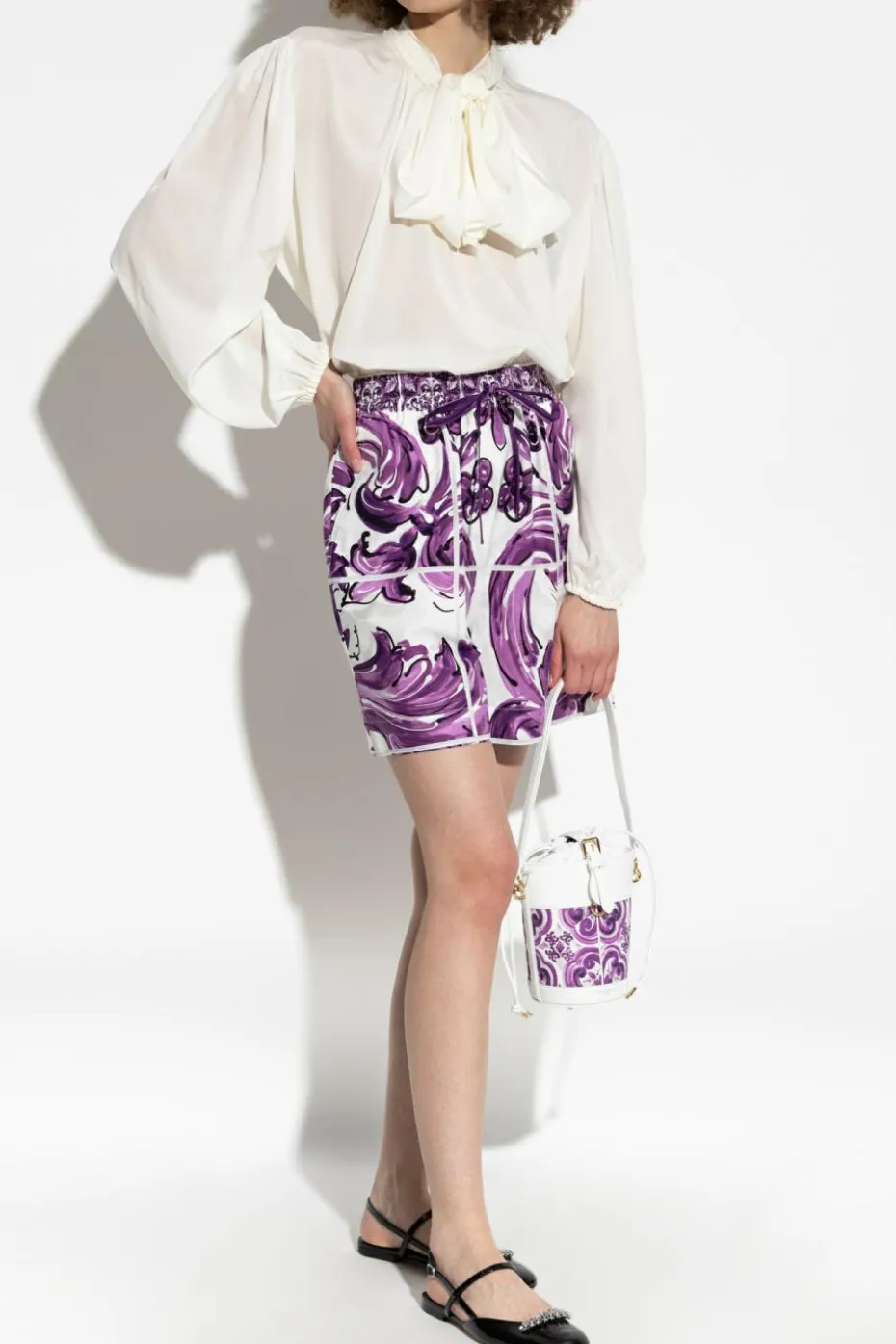 Dolce & Gabbana PURPLE Patterned shorts