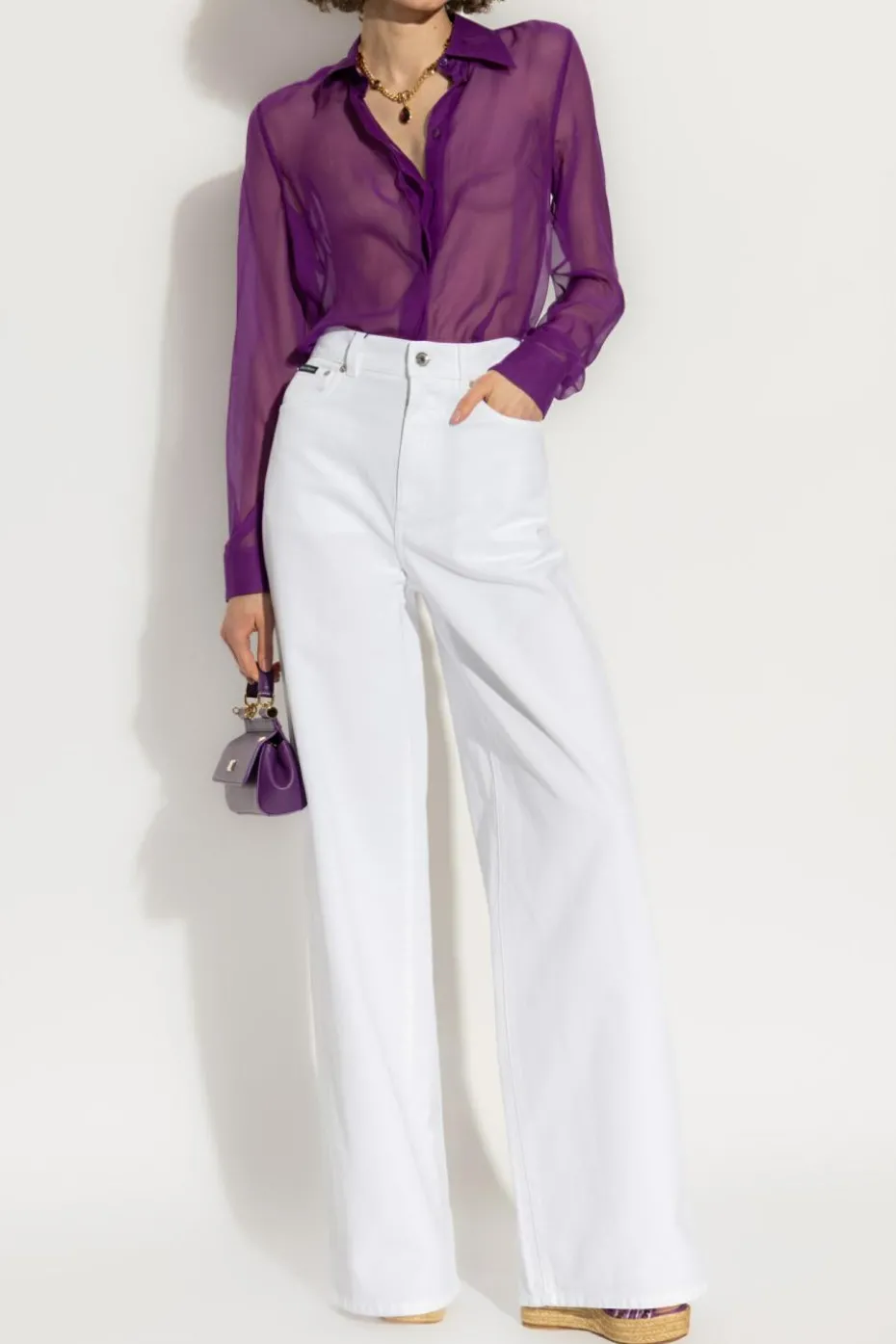 Dolce & Gabbana PURPLE Silk shirt