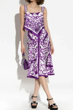 Dolce & Gabbana PURPLE Silk dress