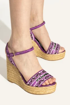 Dolce & Gabbana PURPLE Wedge sandals