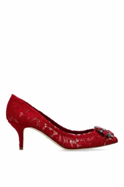 Dolce & Gabbana RED Lace high-heeled shoes