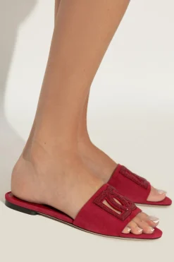 Dolce & Gabbana RED Slides with logo