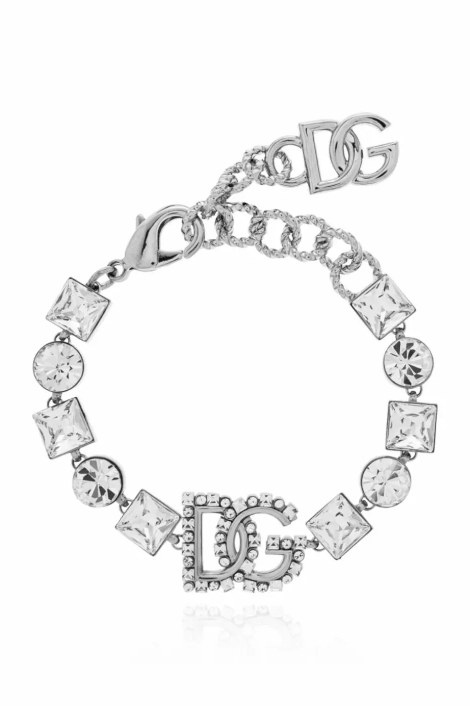 Dolce & Gabbana SILVER Bracelet with shimmering crystals