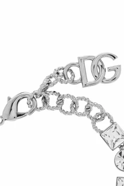 Dolce & Gabbana SILVER Bracelet with shimmering crystals
