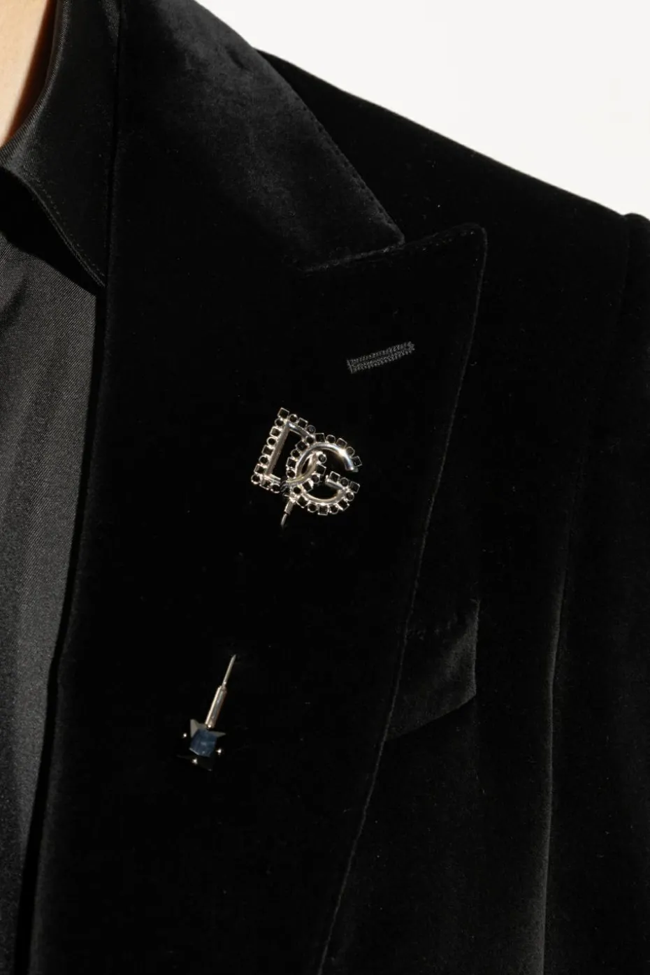 Dolce & Gabbana SILVER Brooch in the shape of a logo