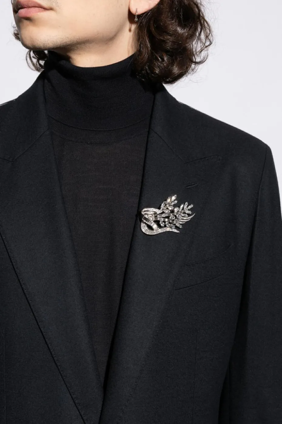 Dolce & Gabbana SILVER Brooch with a botanical motif