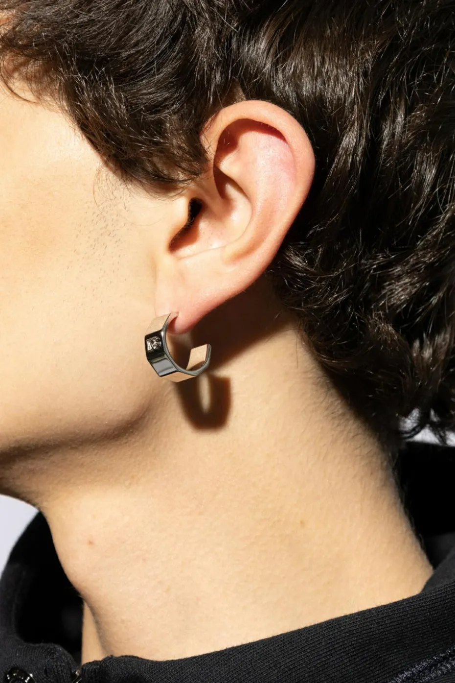 Dolce & Gabbana SILVER Earrings with logo
