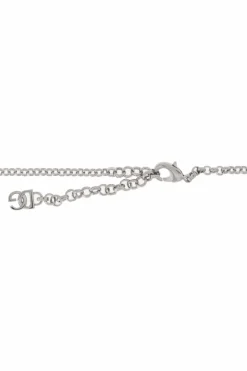 Dolce & Gabbana SILVER Necklace with shimmering crystals