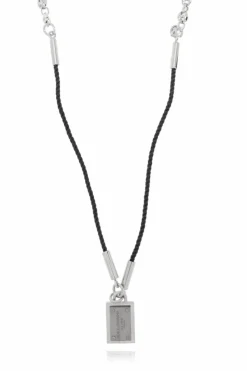Dolce & Gabbana SILVER Necklace with logo