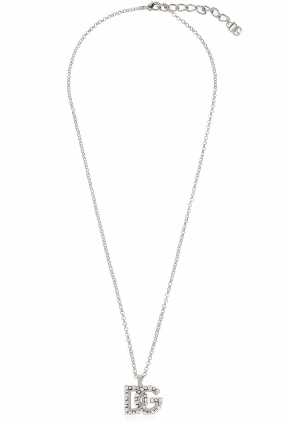 Dolce & Gabbana SILVER Necklace with logo-shaped pendant
