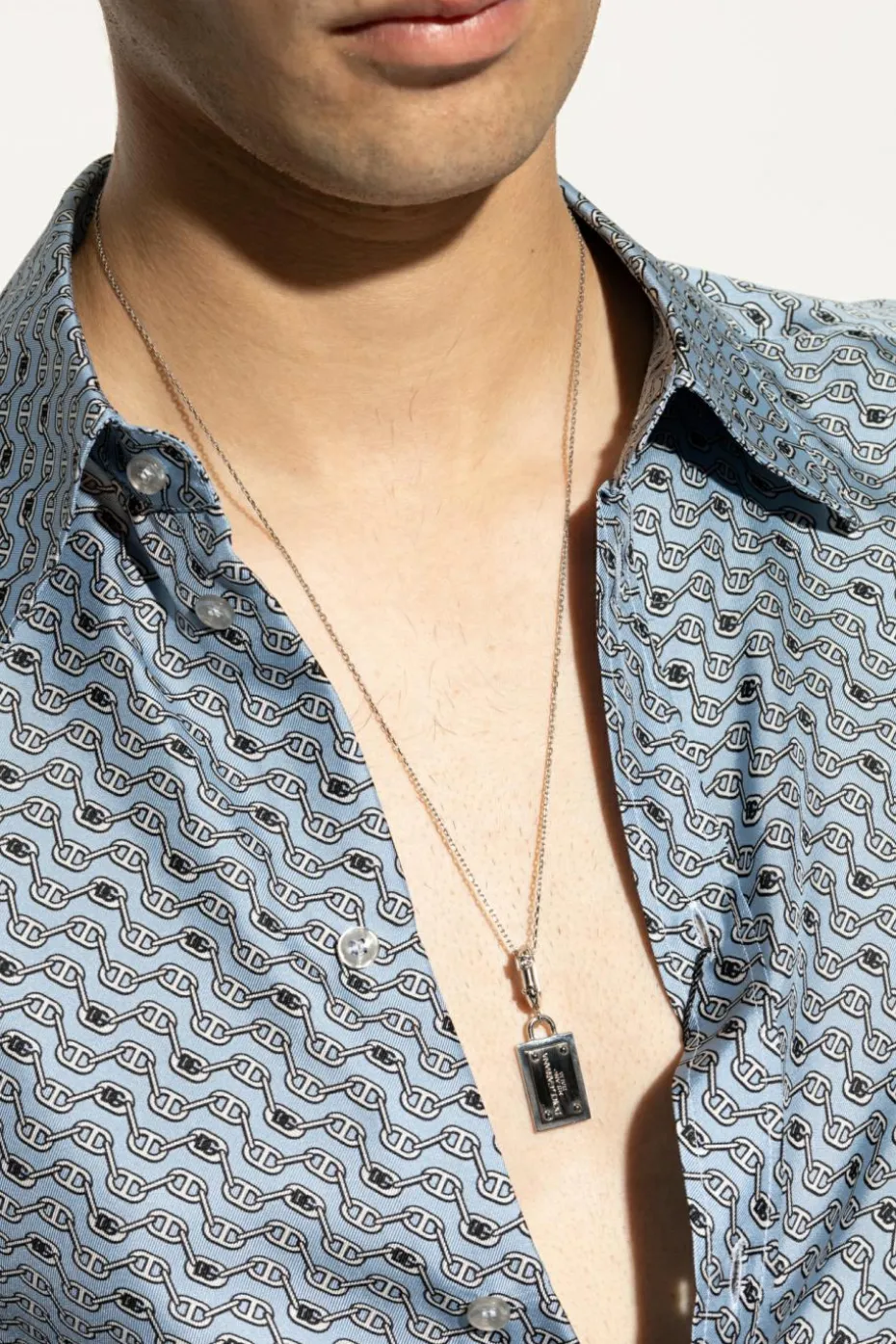 Dolce & Gabbana SILVER Pendant with logo