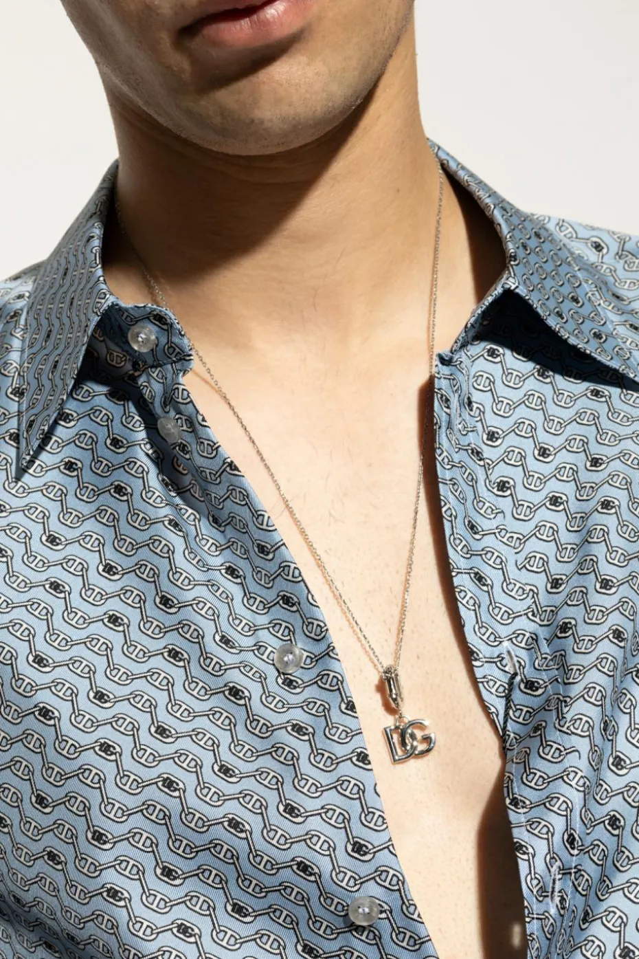 Dolce & Gabbana SILVER Pendant with logo