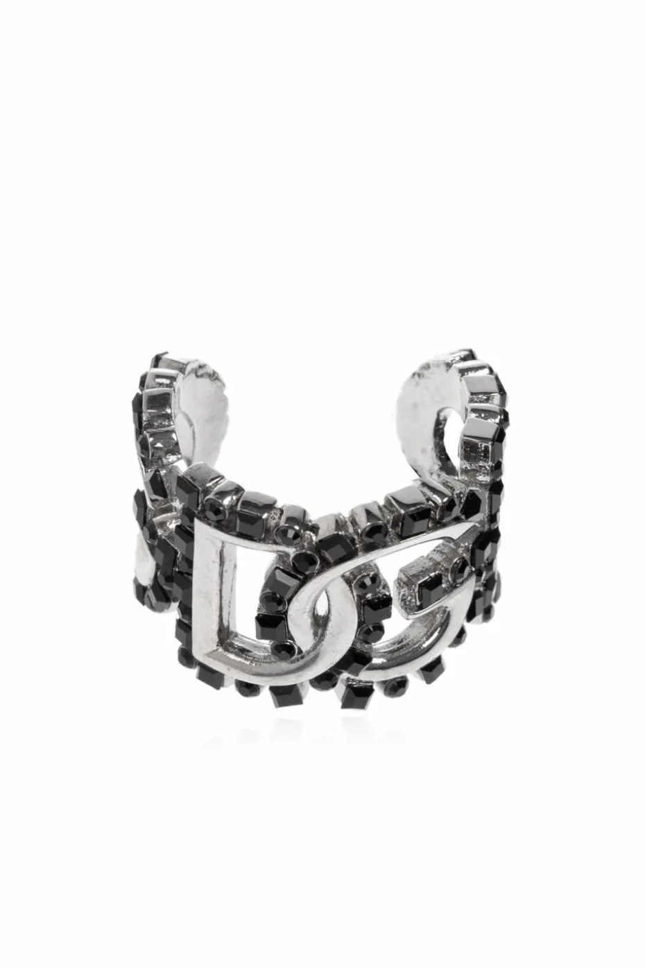 Dolce & Gabbana SILVER Ring in the shape of a logo